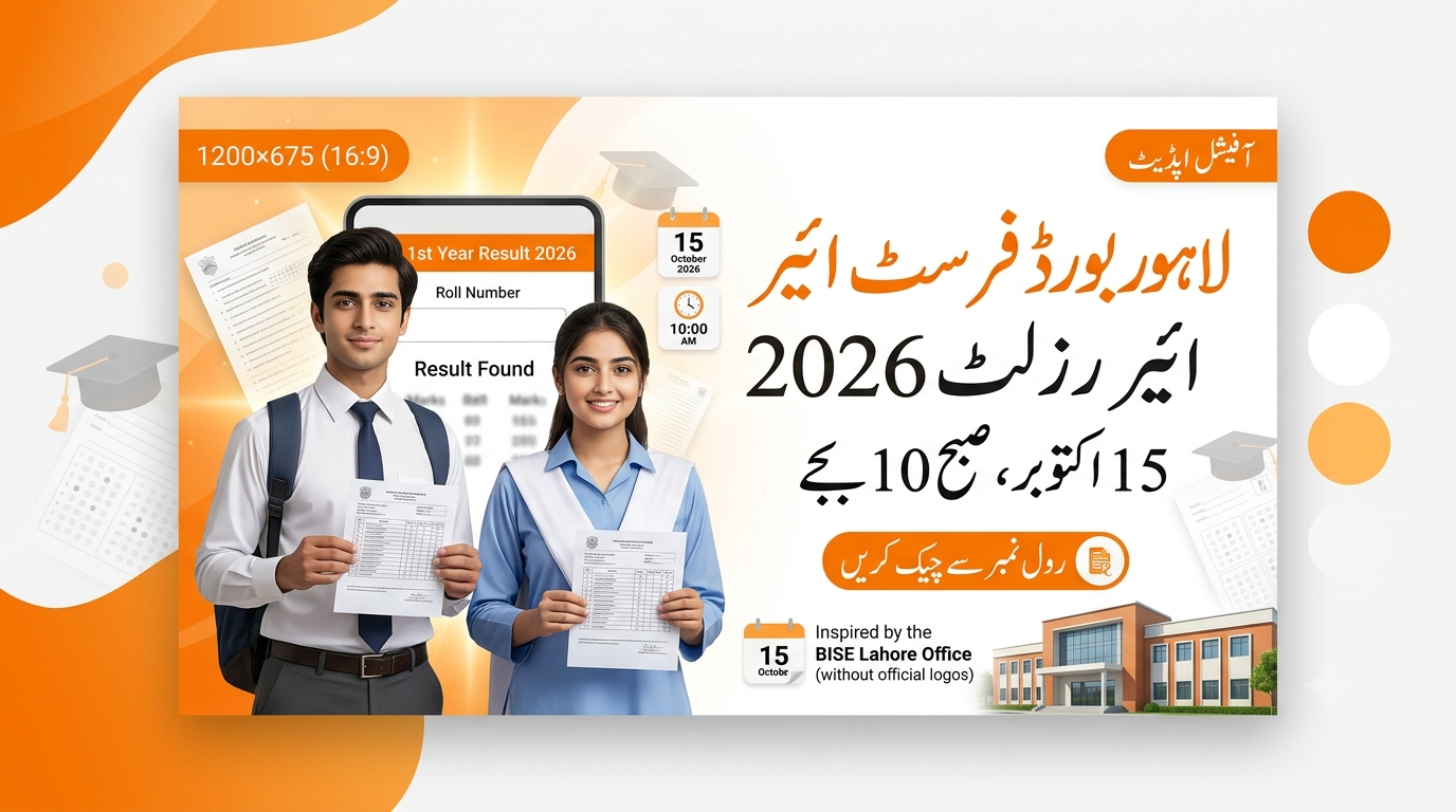 BISE Lahore 1st Year HSSC Part 1 Result 2026