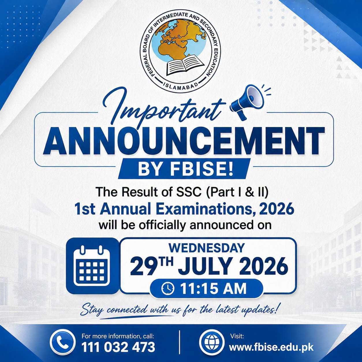 FBISE SSC Result 2026
